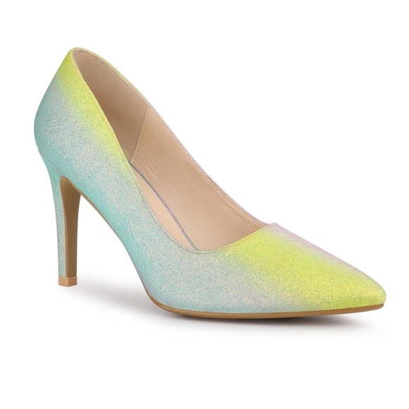 Allegra K Women's Stiletto Heels Dress Glitter Prom Pumps Size 6.5!!! NEW!!!💜💕 - Picture 2 of 9